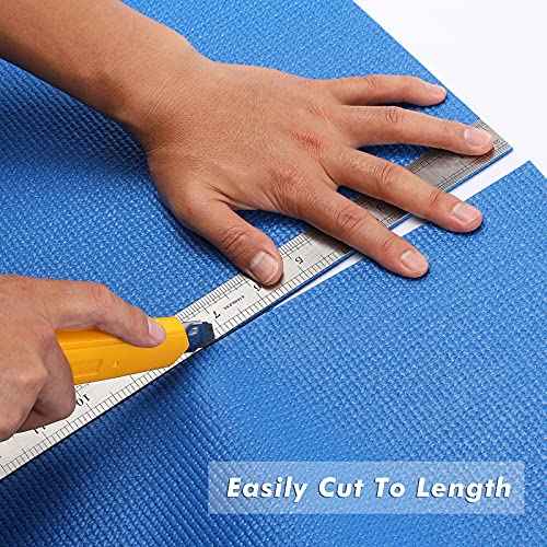 CASOMAN Professional Grade High Grip Tool Box Liner, Drawer Liner, and Shelf Liner, Blue, 16 inch (Wide) x 16 feet (Long), Adjustable Thick Cabinet Liners