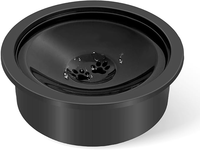 No Spill Water Bowl for Dogs, 30oz Slow Drinking Dog Slobber Stopper, Non Spilling Messy Splash or Drip