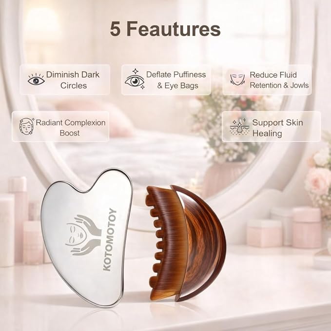 Lymphatic Contour Face Brush for Sculpting, lymphatic Face Brush gua sha facial tools Lymphatic Drainage Massager for skin care, Anti-Puffiness, Detox & Lift, Improves Skin Glow, Relieve Fatigue
