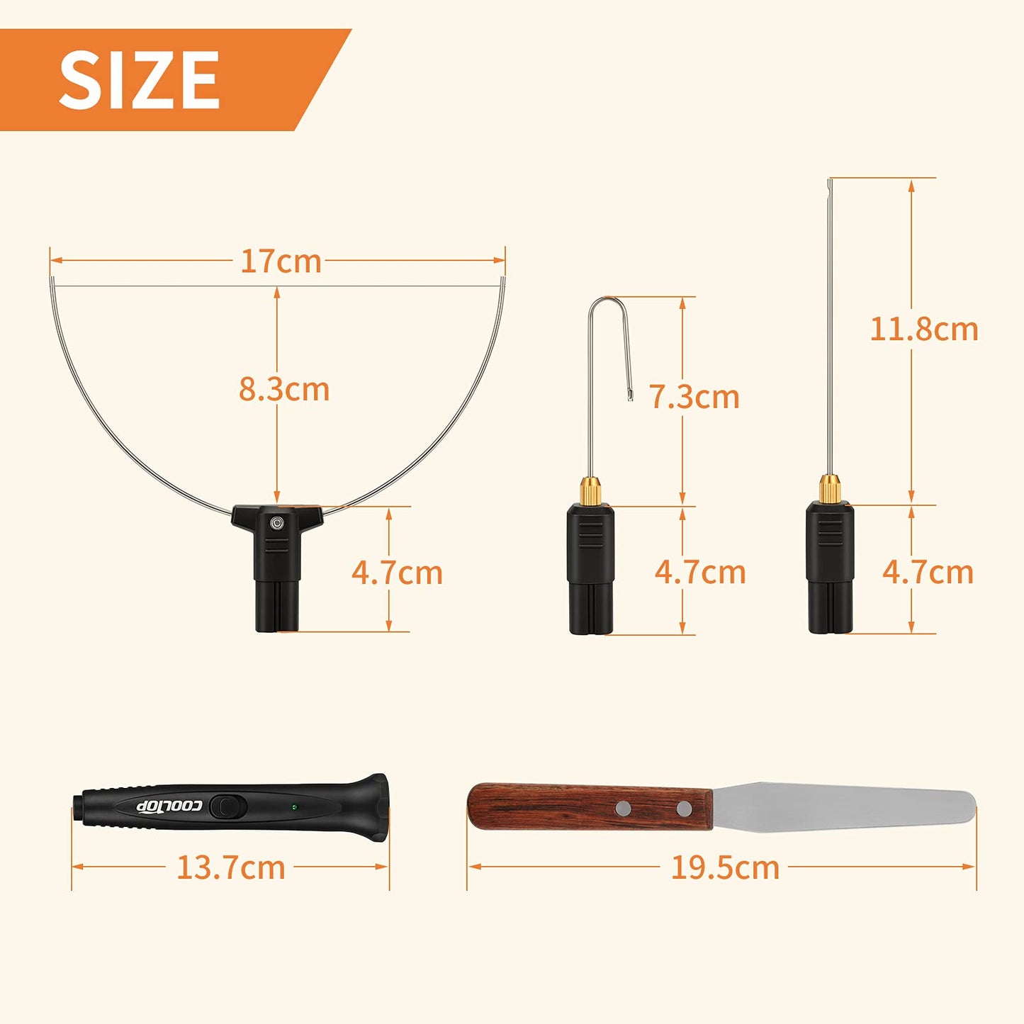 Cooltop Hot Wire Foam Cutter kit, 18W Styrofoam Knife Cutter Electric Hot Wire Foam Cutting Tool, Heated Foam Carving Knife Kit with Cleaning Pen for Foam Board, Pearl Cotton, EPP, KT Board, EPS