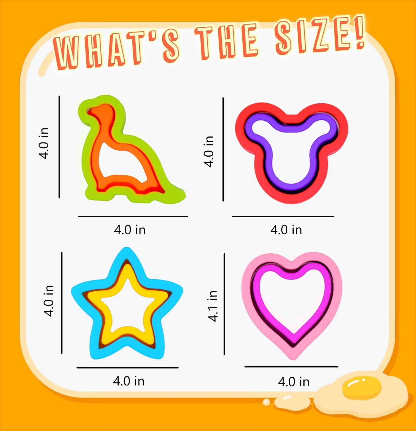 Uncrustable Sandwich Cutter, 12pcs Sandwich Cutter and Sealer sets, Uncrustable Maker, Crustless Sandwich Maker, Bread Cookie Cutters for Boys Girls Lunch & Bento Box (Dinosaur Heart Mouse Star)