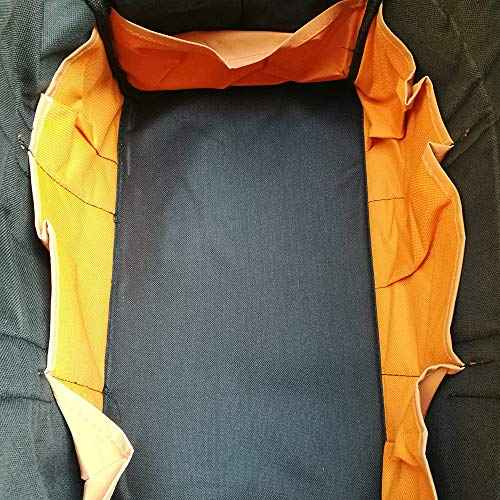 ZOJO Reflective Tool Bags For Men & Women 16 inch Wide Mouth (Large, Orange)