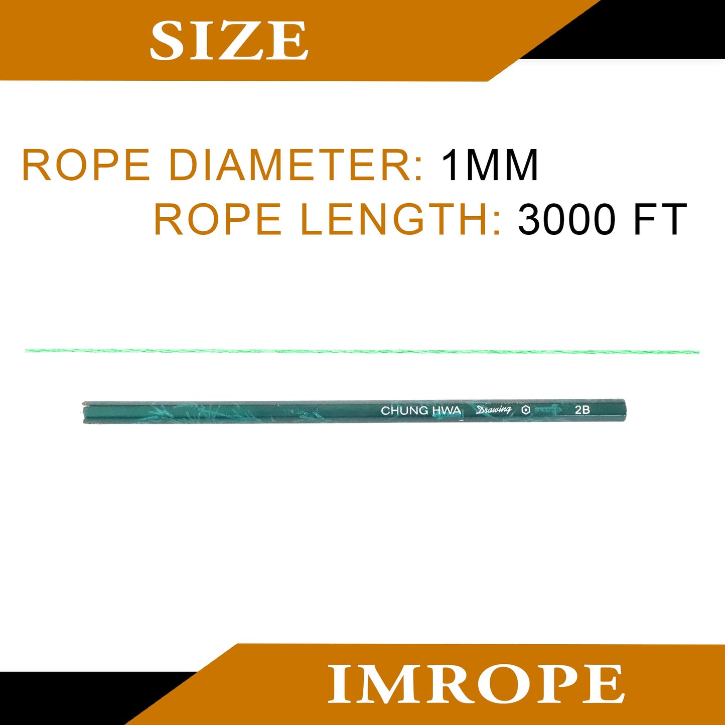 IMROPE 1mm x 3000 Feet Light Green Jute Rope, Twine for Gardening Tomato Climbing Plant Tie Floristry Crafts Gift Wrapping Packing Decor