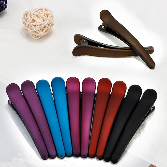 YISSION 12 PCS Hair Clips for Styling Sectioning, 3 Inch Alligator No Crease Duck Billed Hair Barrettes for Women Girls