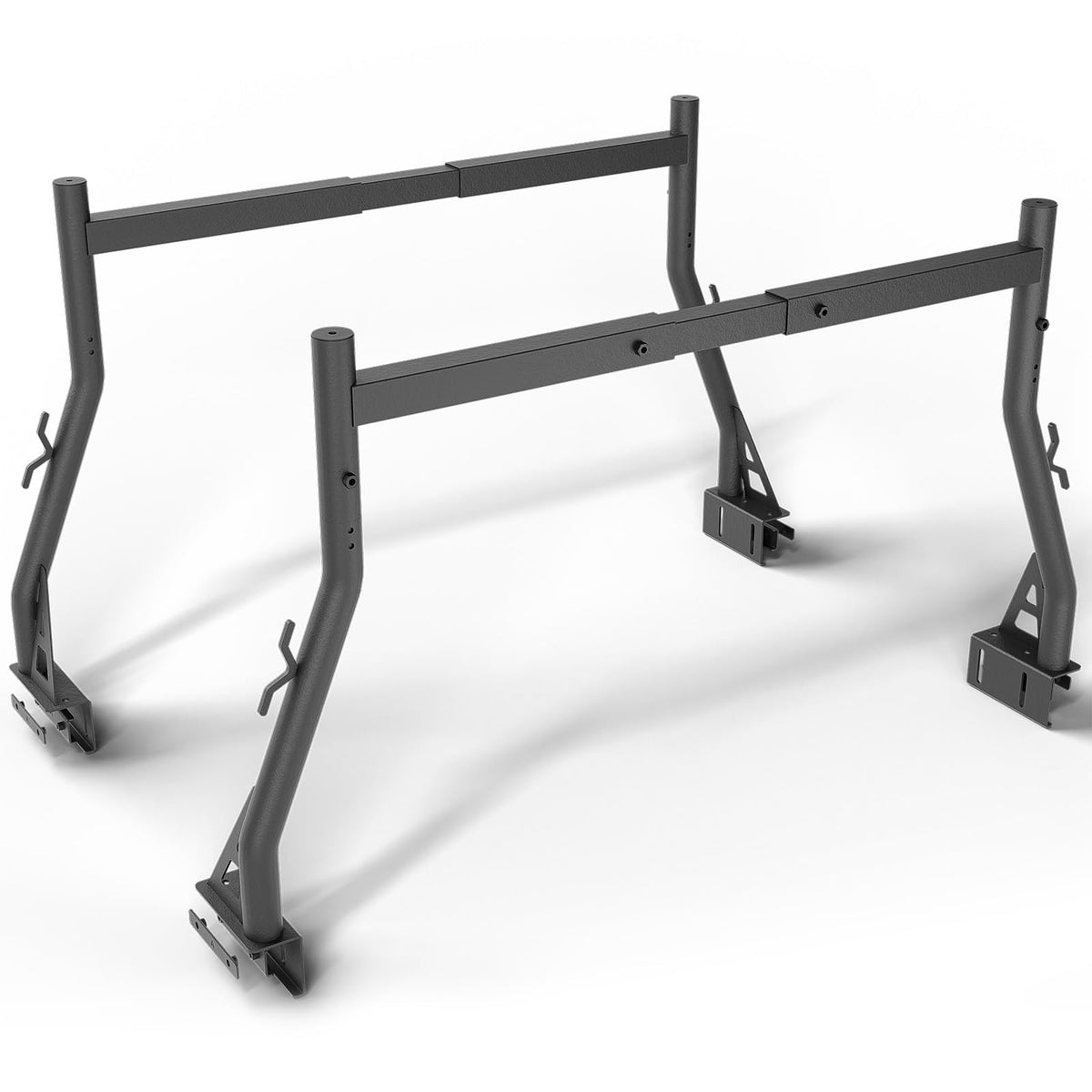YZONA Universal Truck Bed Ladder Rack, Non-Drilling, 900 LBS Load Capacity, Fit Most Truck Bed Ranging from 53" to 68" Wide, Extendable Heavy Duty Steel Cargo Rack for Kayak, Surfboard, Lumber, Ladder