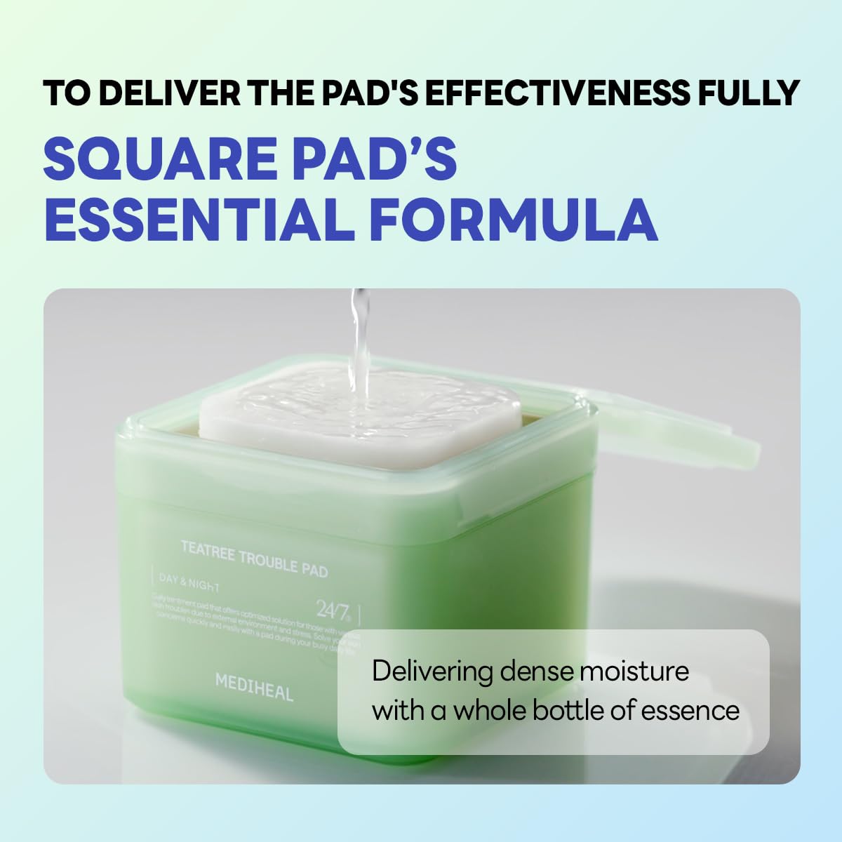 MEDIHEAL Toner Pads [Teatree] Trouble Care - Disney Pixar Edition - Quick Soothing for Sensitive Skin - Lactobacillus Acne Prone Skin - Vegan Face Gauze, Full size 100 + Refill 100 (200 Count)