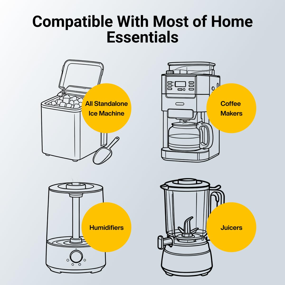 Typhur Ice Maker Cleaner and Descaler, 12 Packs Pure Citric Acid Powder, Universal Descaling Solution Nickel Safe for Countertop Ice Machines, Also Compatible with Coffee Makers and Kettles