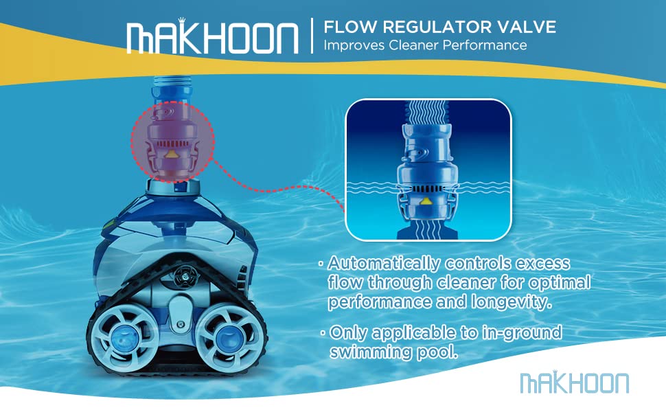 MAKHOON FRV100 Flow Regulator Valve Replacement for Zodiac MX6 and MX8 Series In Ground Automatic Robot Pool Cleaners-1Pack