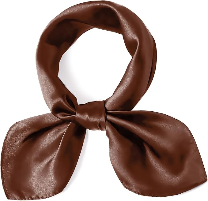 vimate 35" Square Silk Like Head Scarf - Women's Fashion Satin Scarf Bandana for Hair Wrapping at Night.