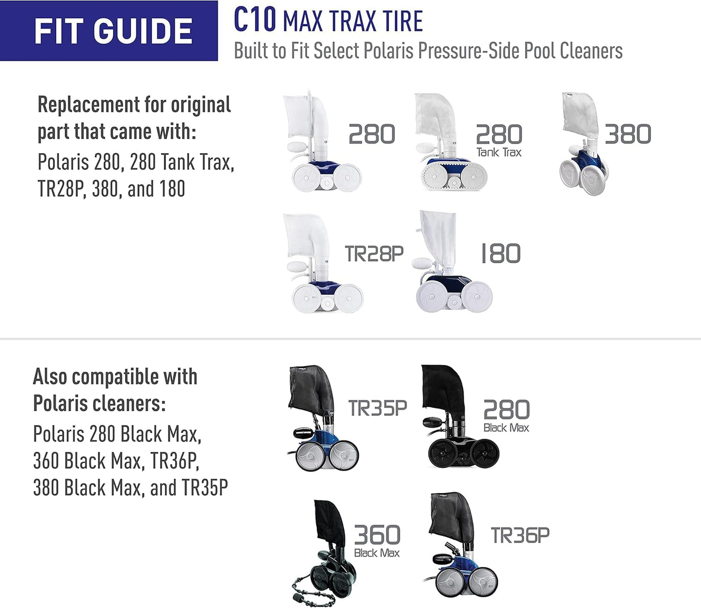 Polaris Genuine Parts Tire, MaxTrax, 380/360/280/180, C10