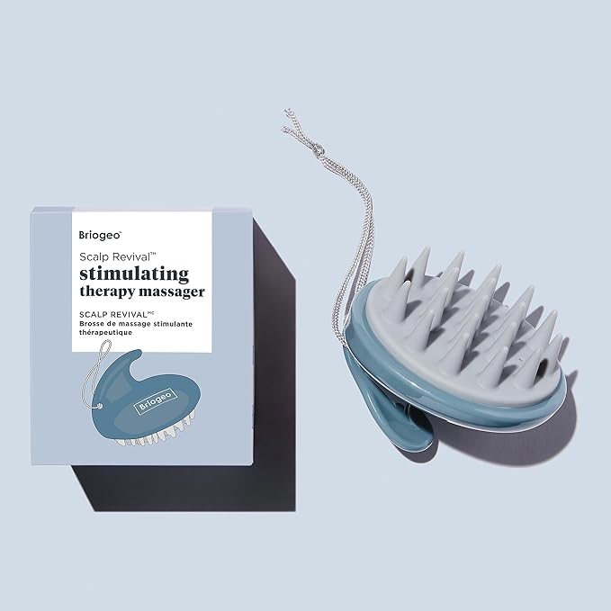 Briogeo Scalp Revival Stimulating Therapy Scalp Massager | Handheld Scalp Brush for Gentle Exfoliation & Circulation | Suitable for All Hair Types
