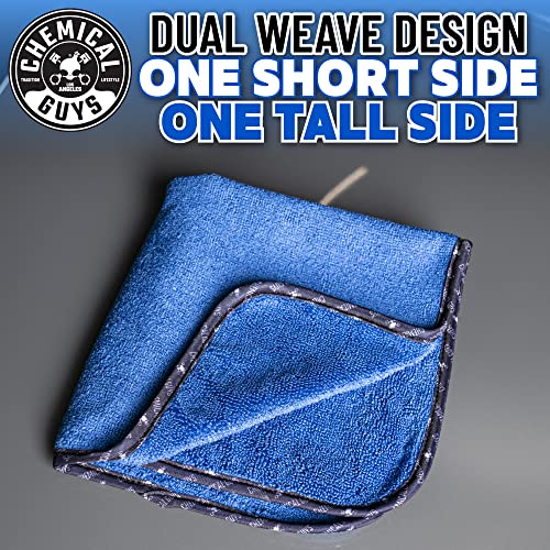 Chemical Guys Professional Grade Premium Microfiber Towels for Cars, Blue, 16" x 16", Ultra-Soft and Scratch-Free Car Detailing Cloths for Trucks, Motorcycles, and More - 12 Pack