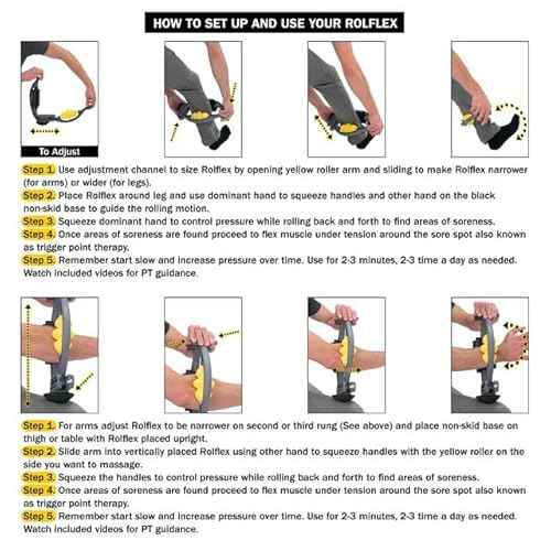 Rolflex Arm & Leg Massager Roller ? Muscle Roller to Address Golfer¡¯s Elbow, Tennis Elbow, Carpal Tunnel & More ? Arm & Leg Massage Roller for Muscle Tightness & Faster Recovery