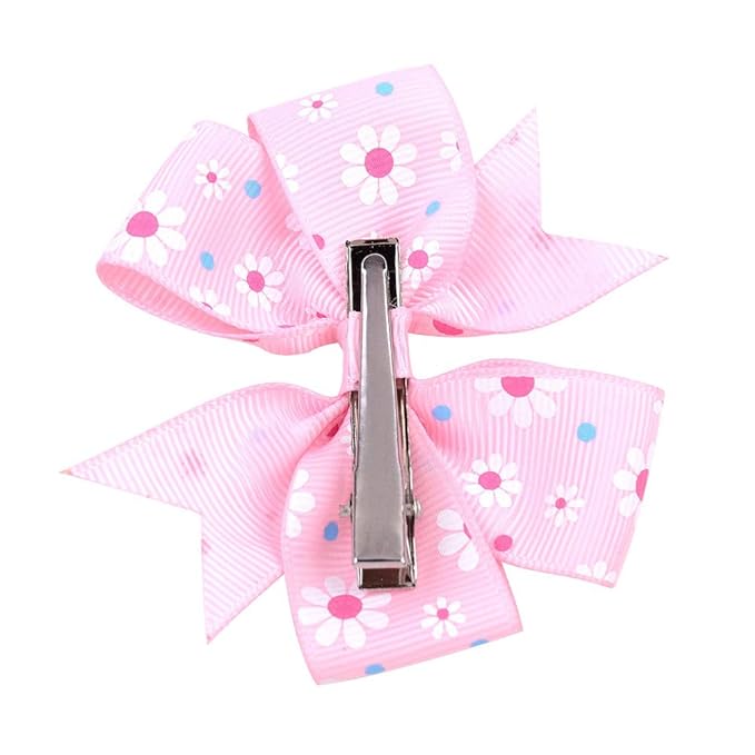 Choicbaby 40pcs Baby Girls Grosgrain Ribbon Pinwheel Hair Bows Alligator Clips Hair Pins Barrettes for Toddler Infants Newborn