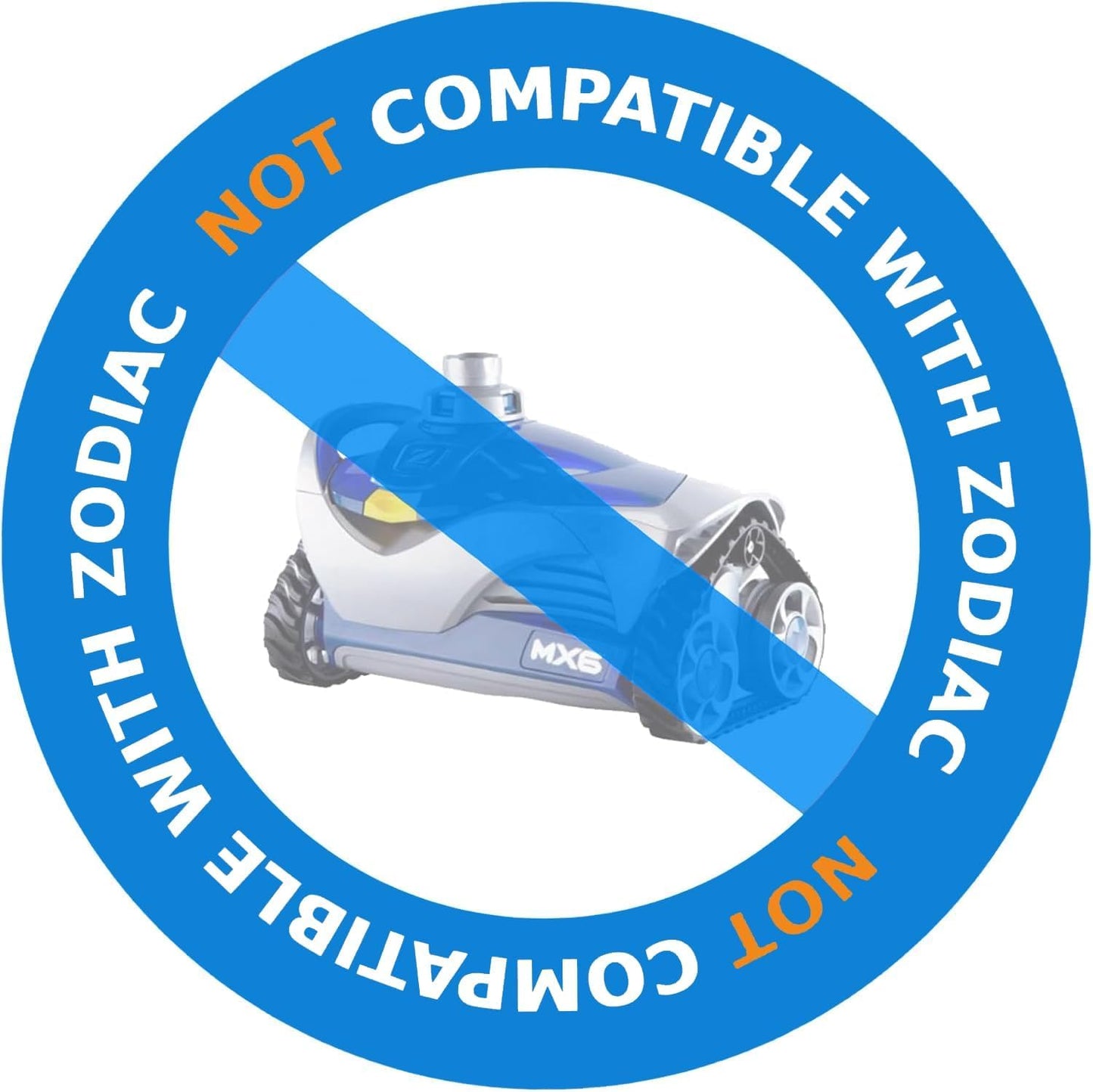Poolvio Pool Vacuum Hose 40 Feet (12 x 40 Inch), 1.5 Inch Cuffs, Compatible with Most Inground Pool Automatic Cleaners, Blue