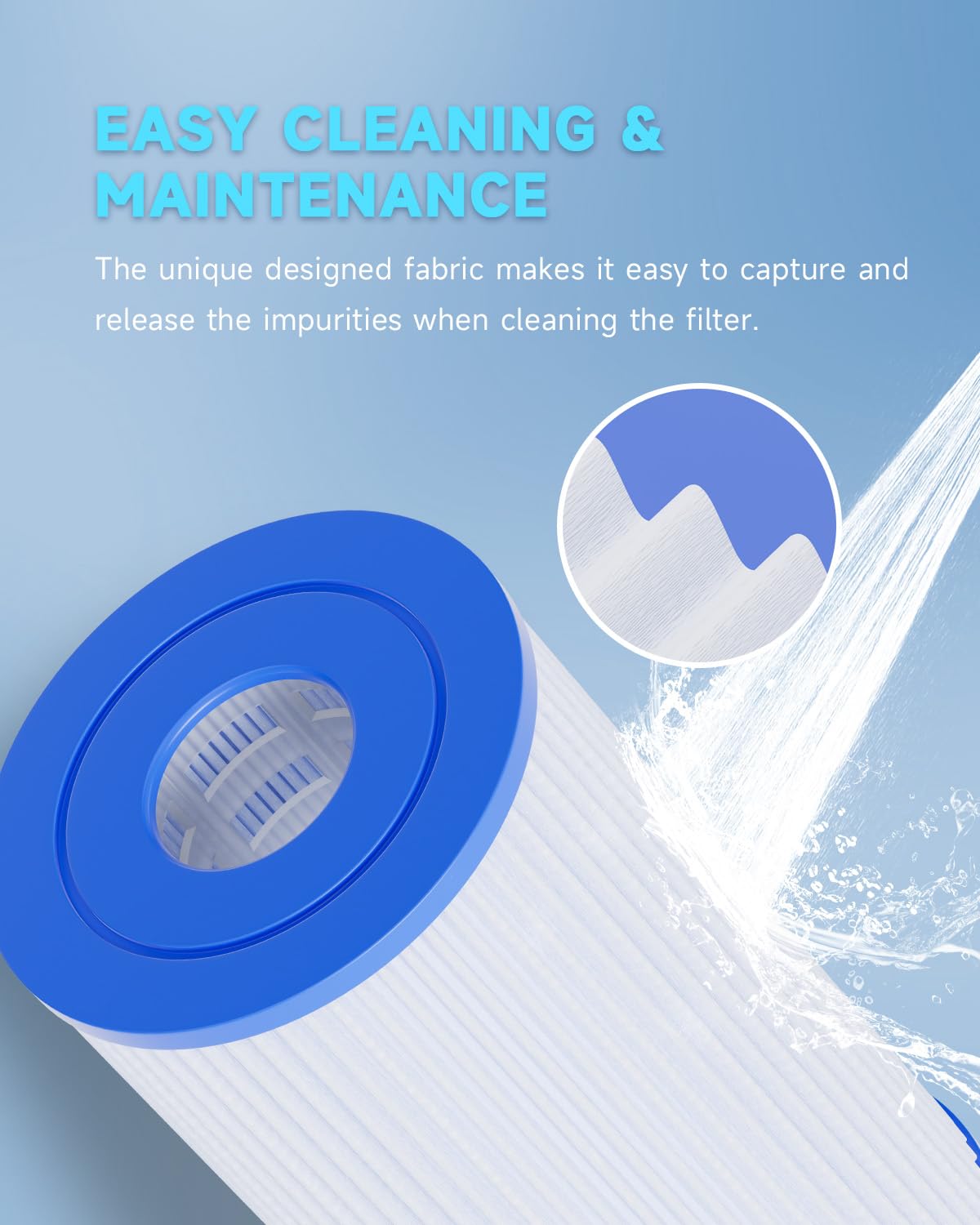 AQUALTRA Pool Filter B Compatible with 29005E Easy Set Swimming Pool Filter Cartridge, 10" x 5 3/4" Above Ground Pool Filters 3 Pack