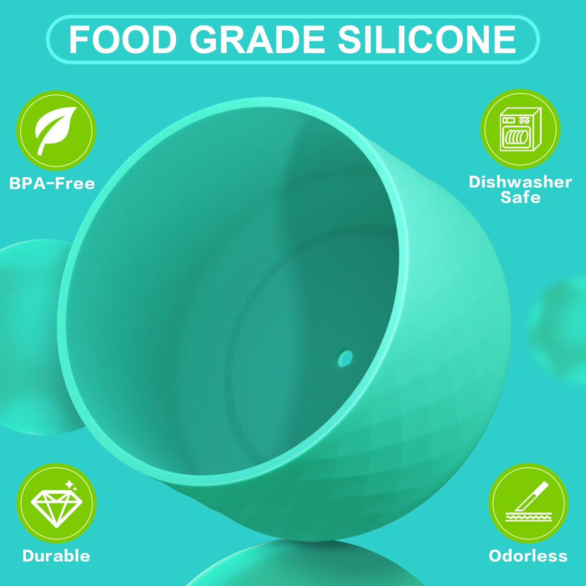 Beonsky Silicone Boot for Owala Water Bottle 40 oz, Anti-Slip Protective Sleeve for FreeSip/Twist/Flip Stainless Steel Water Bottles Accessories