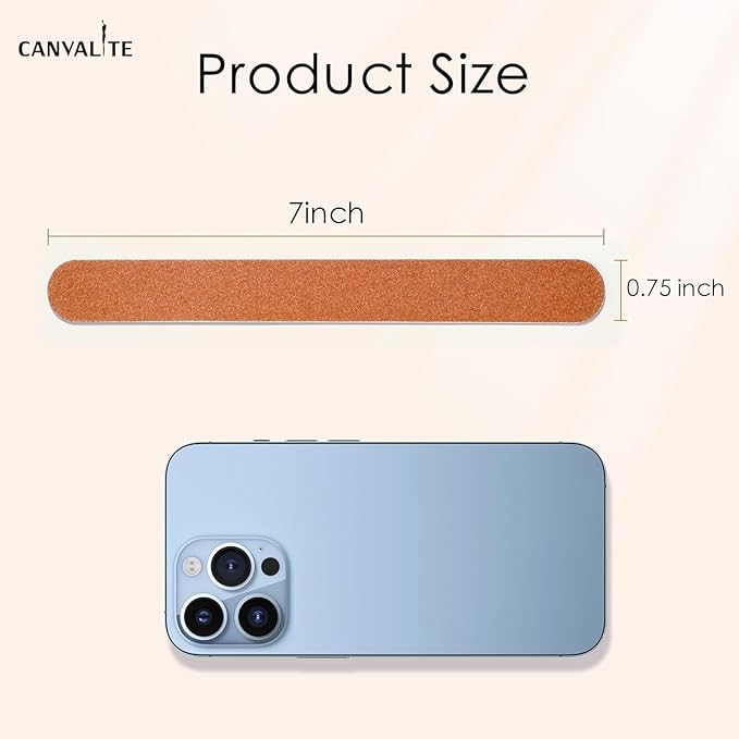 Canvalite Nail File Large Emery Boards for Nails, 180 Grit Nail Files for Natural Nails, Thin Emory Nail File Pack Manicure Tool for Home Use 25PCS