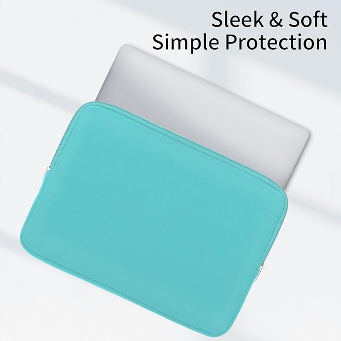 RAINYEAR 15 Inch Laptop Sleeve 15" Protective Soft Case Padded Zipper Cover Carrying Computer Bag Specially Compatible with 15.4" MacBook Pro/Air A3448 A3241 A2941 A3114 A1938 A1707 A1990 (Blue)