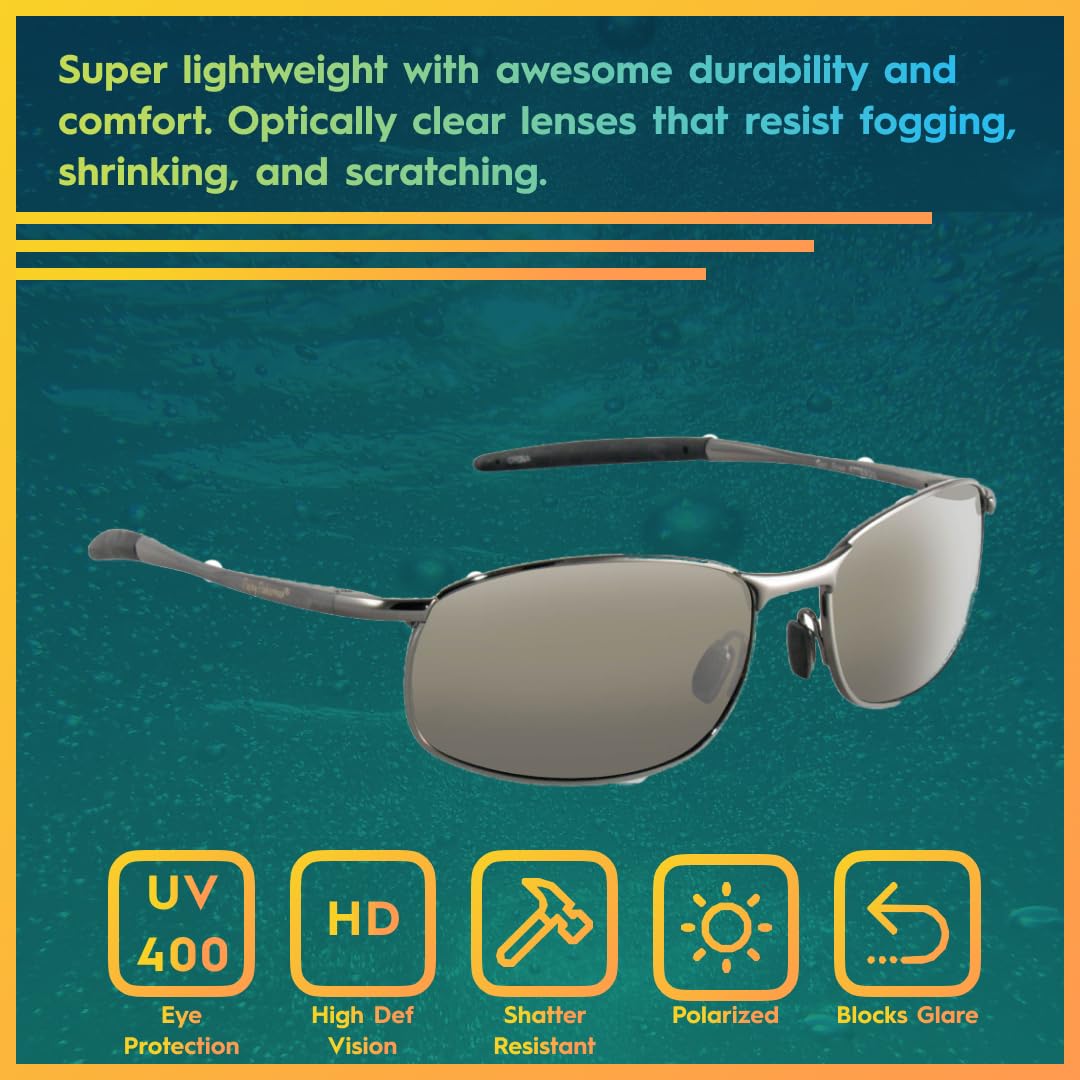 Flying Fisherman San Jose Polarized Sunglasses for Men, Women, Fishing, Boating, Outdoor Sports, 100% UV Protection