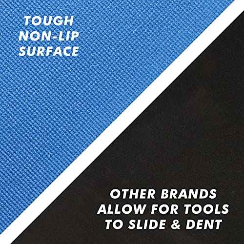 CASOMAN Professional Grade High Grip Tool Box Liner, Drawer Liner, and Shelf Liner, Blue, 16 inch (Wide) x 16 feet (Long), Adjustable Thick Cabinet Liners