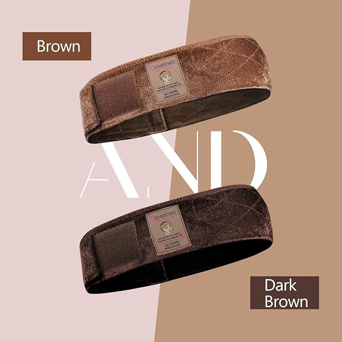 Dreamlover Wig Grip Bands, Dark Brown, 2 PCS
