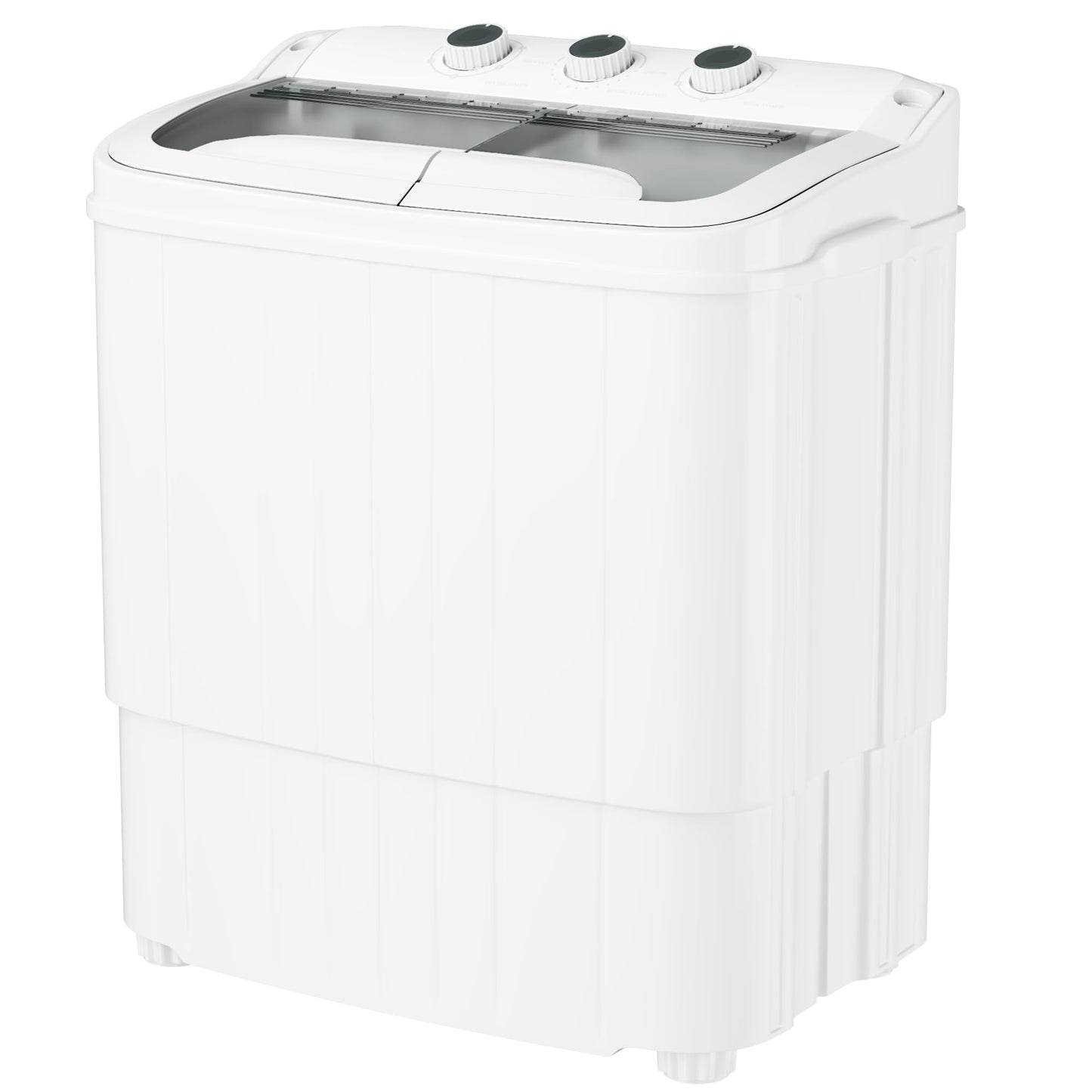 Omelaza Portable Washing Machine,18 lbs Capacity,Washer and Dryer Combo Machine for Homes & Apartments,Twin Tub Laundry Washer with Spin Cycle, GREY