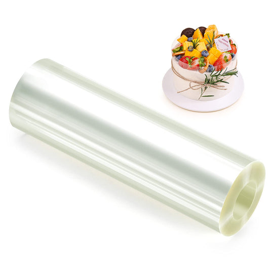 Cake Collars 8 x 600inch (5.9 mil thick) Transparent Acetate Sheets Rolls for Baking Surrounding Edge Decorating