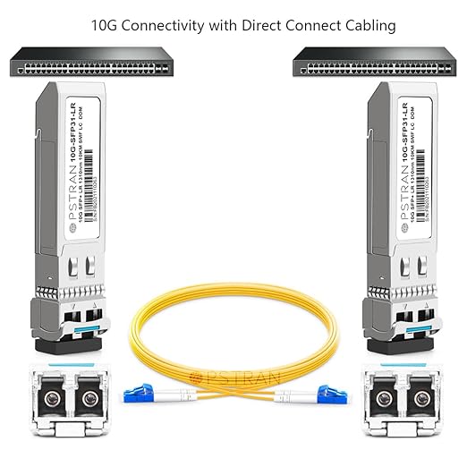 OPSTRAN 10GBASE-LR SFP+ Optical Transceiver Module Compatible with Juniper QFX-SFP-10GE-LR EX-SFP-10GE-LR SRX-SFP-10GE-LR 10G SFP+ LR 1310nm 10km DDM Duplex LC SMF 4 Pack