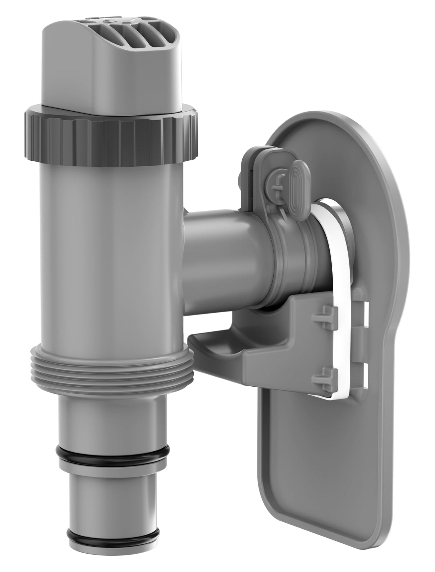 POOLHOUR Plunger Valve with Pipe Holder & Pool Hose Adapter, Above Ground Pool Pump Replacement Parts Compatible with I*tex/Col*m*n Pool
