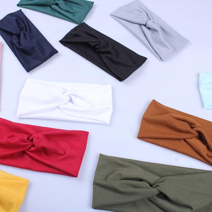 Kachanaa 12 Pack Headbands for Women,Elastic Headbands Non Slip Workout Yoga Sport Hair Bands for Women’s Hair Accessories