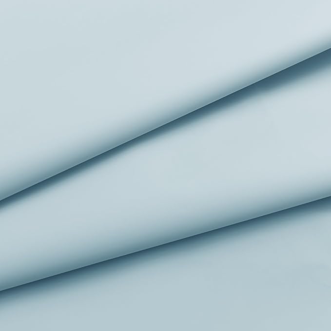 Light Blue Shower Curtain Liner - Premium PEVA Shower Liner for Bathroom, BPA & PVC Free, No Chemical Smell, Lightweight Standard Size Bath Curtain with 3 Magnets, Metal Grommets - Light Blue