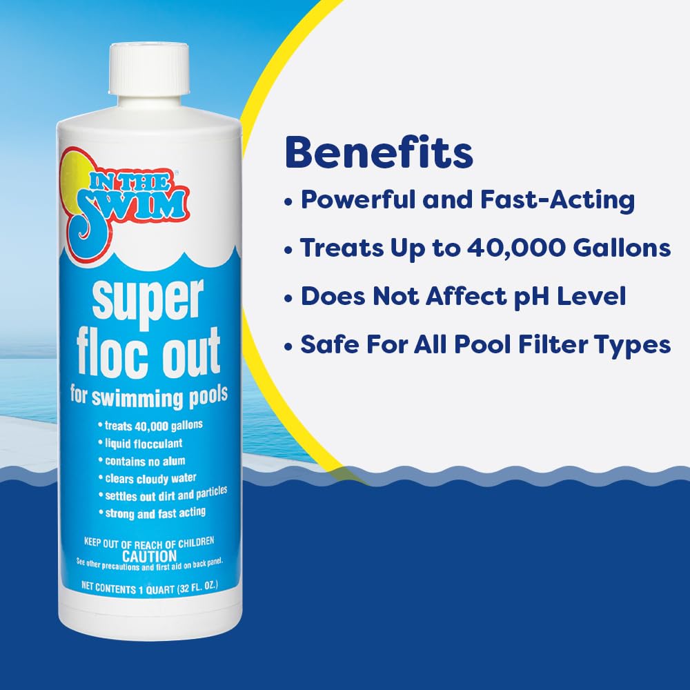 In The Swim Super Floc Out – Drop the Gunk, Ditch the Cloud, Dive Into Clear Water – 1 Quart