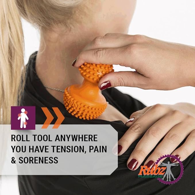 Due North Industrial Foot Rubz Full Body Massage Tool - Relieves Tension, Pain and Soreness in Neck, Legs, Arms, Back