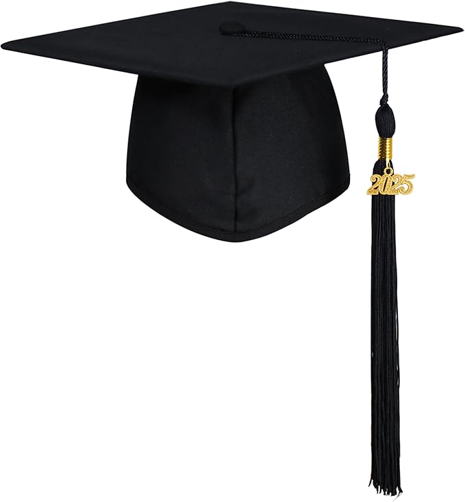 GraduationMall Matte Graduation Cap with 2026 Tassel for High School & Bachelor