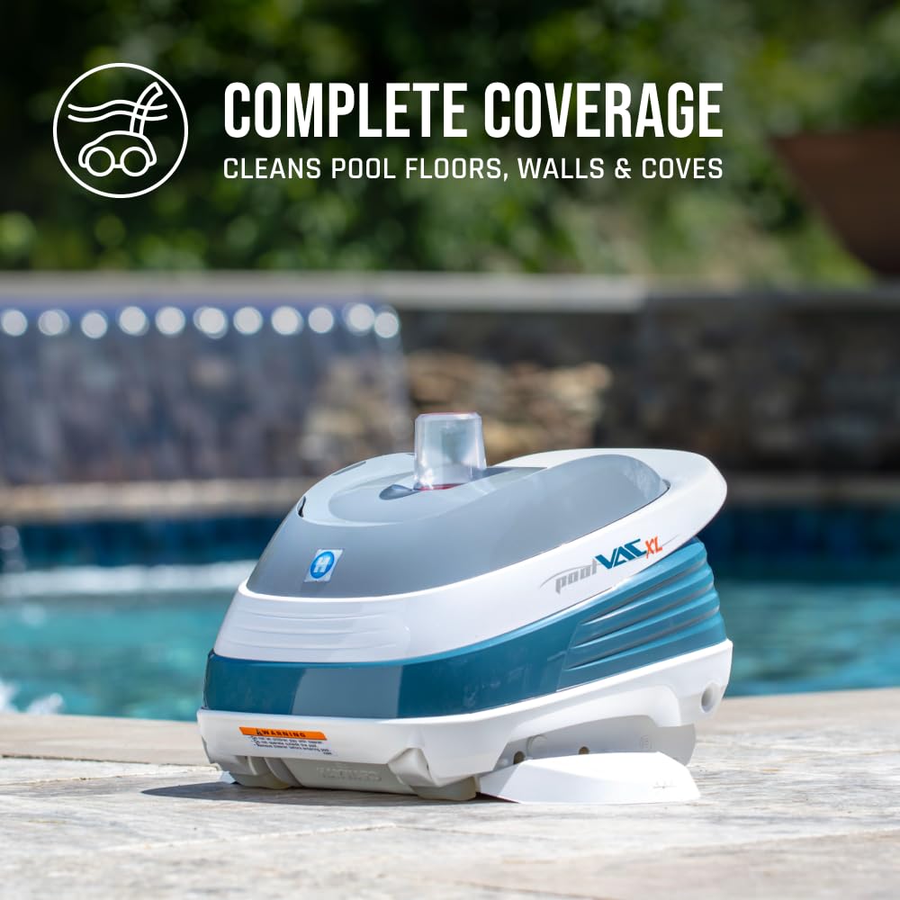 Hayward W32025ADC PoolVac XL Automatic Inground Pool Vacuum Cleaner, Suction Gunite Pool Cleaner up to 20 x 40 ft