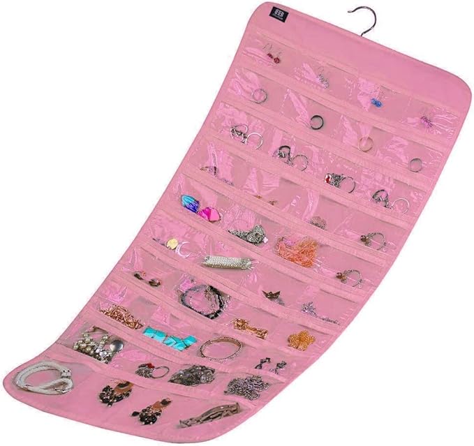 BB Brotrade Hanging Jewelry Organizer,Accessories Organizer,80 Pocket Organizer for Holding Jewelries