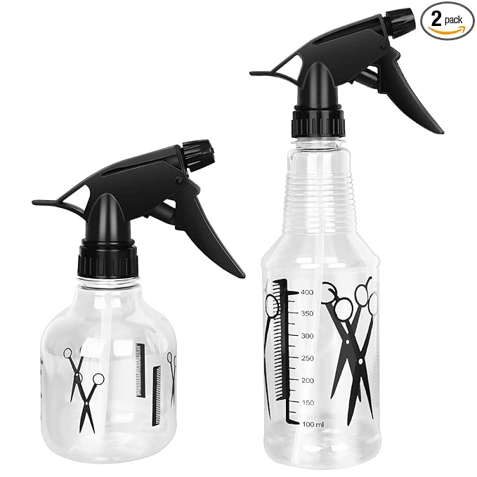 Avenoir Mister Spray Bottle, 250ml & 500ml Adjustable Spray Storage Container for Hair, Plant and Home Cleaning