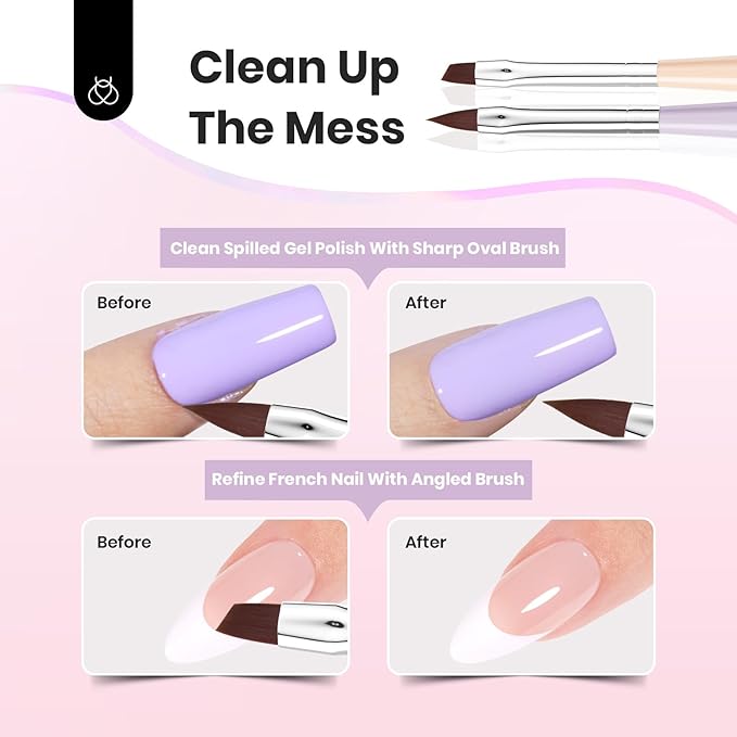 Beetles Nail Art Brushes Set, 7Pcs Nail Art Tools, Fingernail Art Design Pens, Wood Alloy Handle Nail Brush Set, Nail Brushes for Nail Art Salon DIY at Home Manicure Gifts for Women