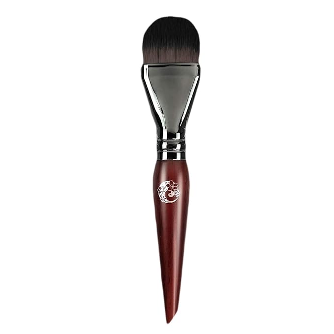ENERGY Foundation Brush for Liquid Makeup DIY Facial Mask Premium Soft Bristles Contour Face Brush for Blending Liquid, Cream, Eye Mask, Under Eye Concealer Vegan Flat Cosmetic Makeup Tool