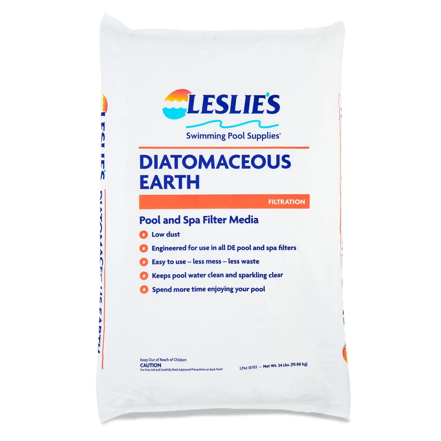 Leslie's Diatomaceous Earth Pool Filter Powder, 24 lb Bag LPM 18783