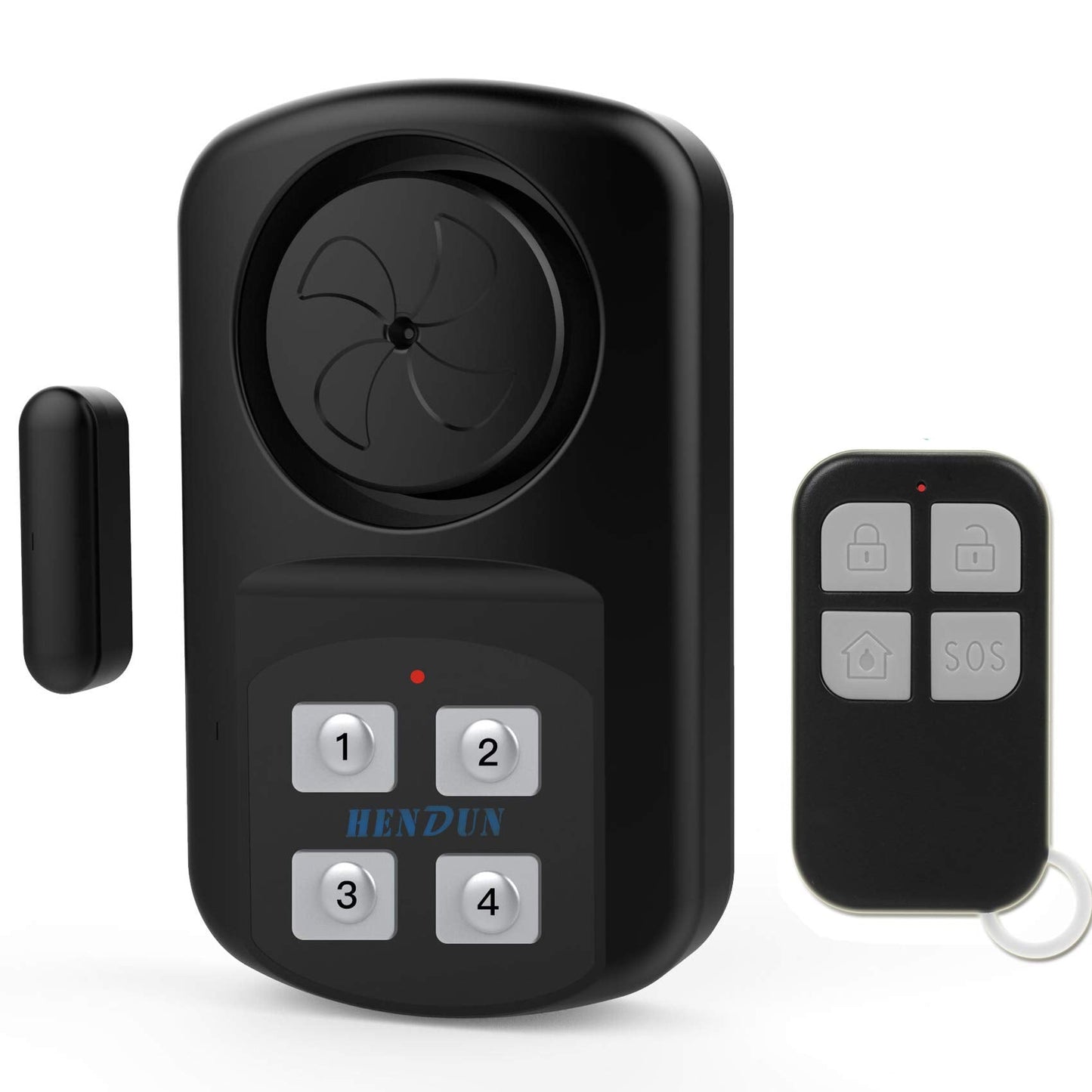 HENDUN Outdoor Door Alarm with Remote Keypad, Waterproof IP67,Inground Pool Safety Alarm,Gate Open Sensor, 140 dB Super Loud, Prying Door Entrance Alert (1 Pack)