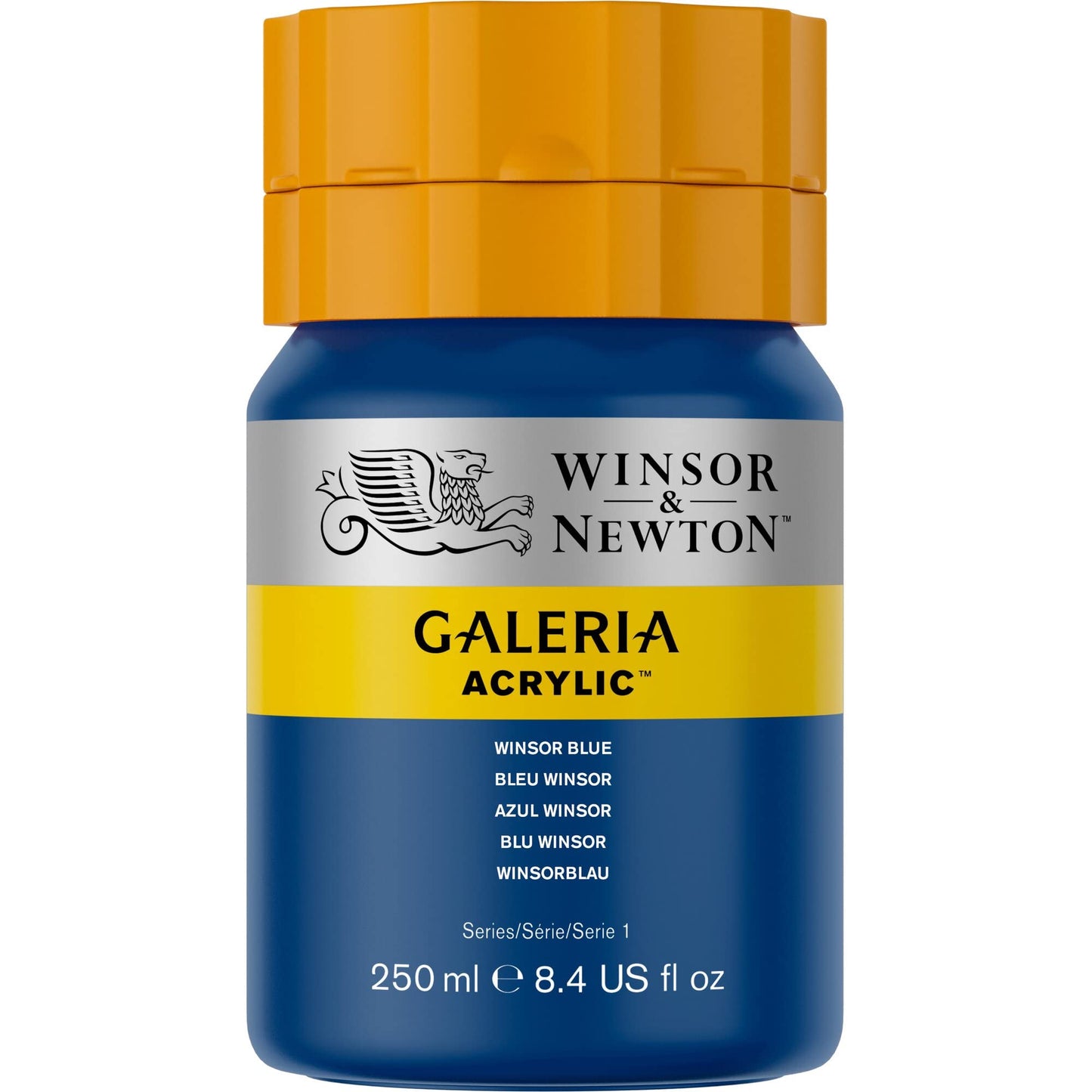 Winsor & Newton Galeria Acrylic Color, 250ml (8.4-oz) bottle, Winsor Blue