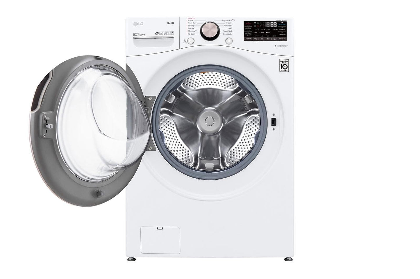 LG 4.5 Cu. Ft. Ultra Large Capacity Front Load Washer, Smart Wi-Fi Enabled, TurboWash 360° Technology, Built-In Intelligence, White