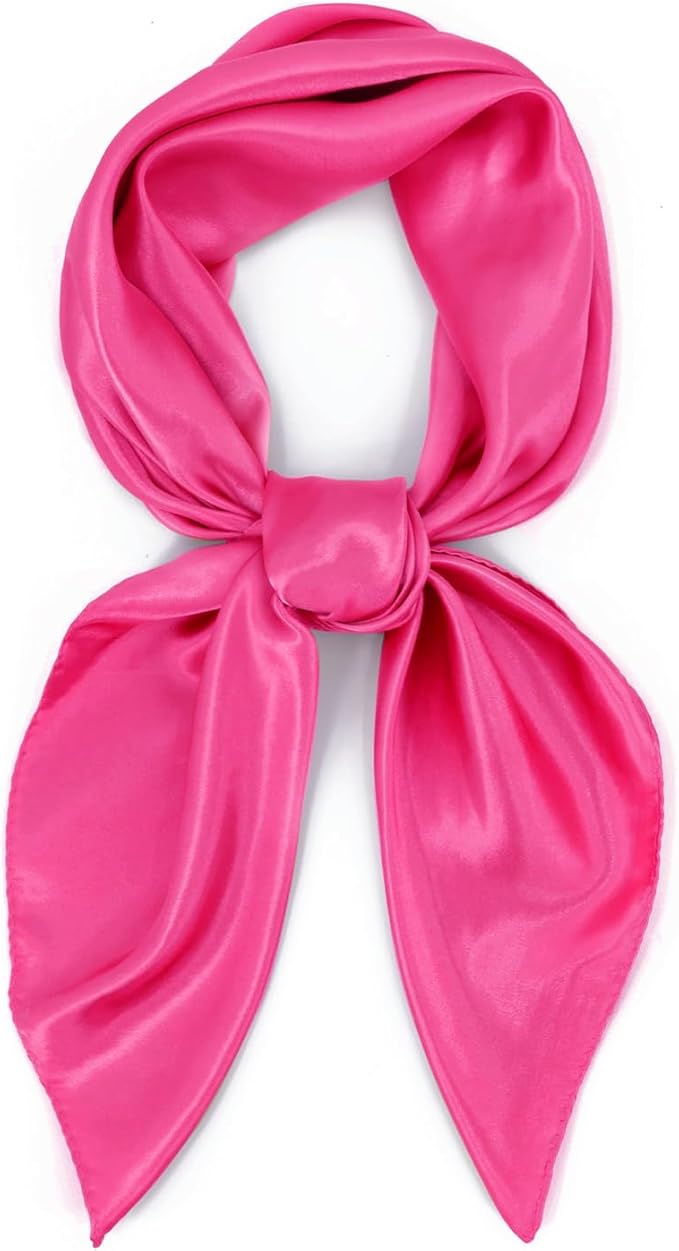 vimate 35" Square Silk Like Head Scarf - Women's Fashion Satin Scarf Bandana for Hair Wrapping at Night.