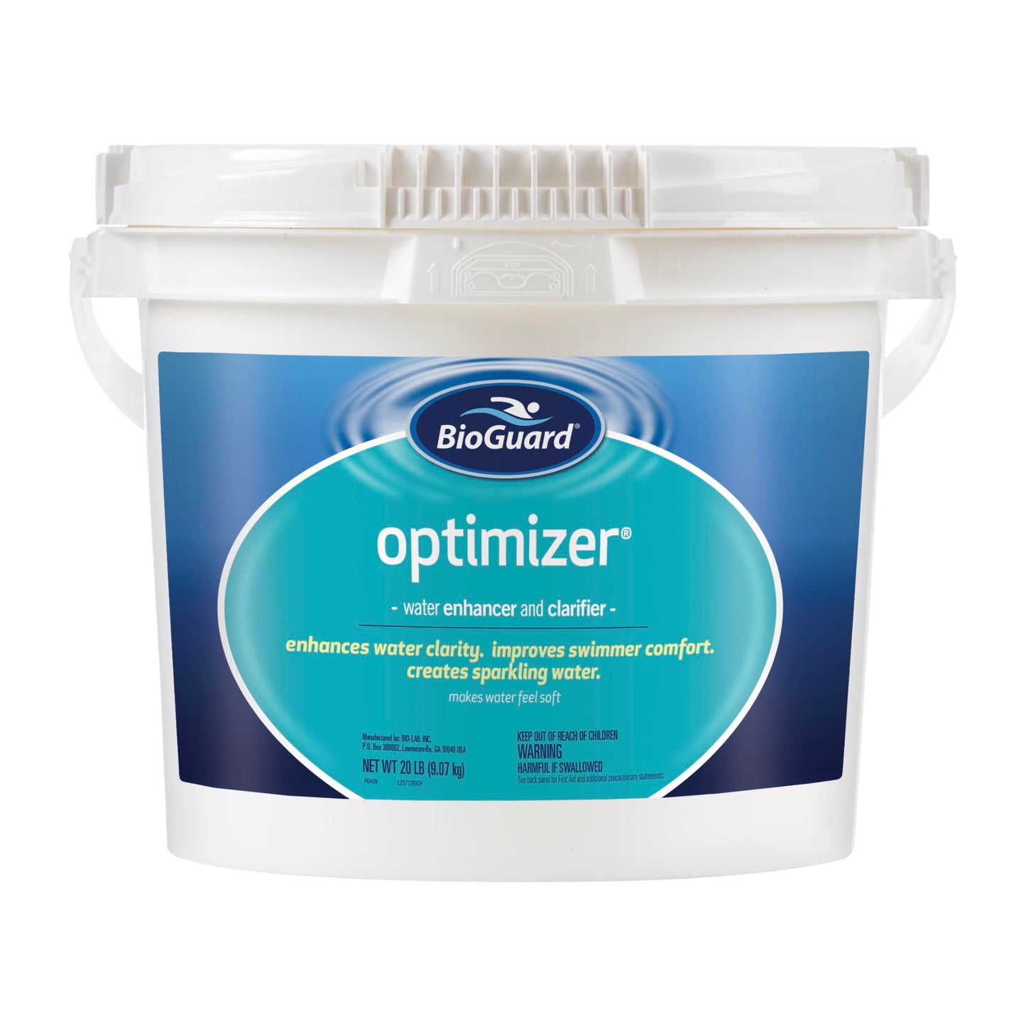 BioGuard Optimizer, 20 lb, Pool Water Enhancer and Clarifier, Creates Soft and Sparkling Water, Improves Overall Water Quality