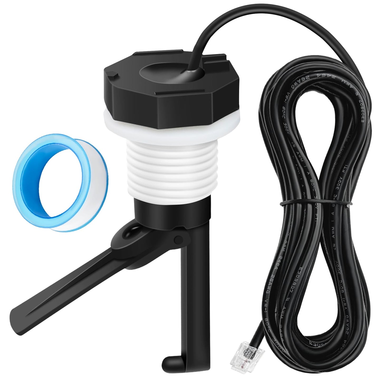 GLX-FLO-RP Flow Switch for Hayward Goldline Aquarite Salt Systems - Pool Flow Sensor with 15ft Cable - Replaces GLXFLORP - Protects Salt Cell & Chlorine Generator