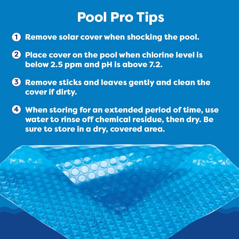 In The Swim 18' x 36' Ultra Silver Rectangle Solar Pool Cover 16 Mil for Solar Heating Above Ground Pools and Inground Pools