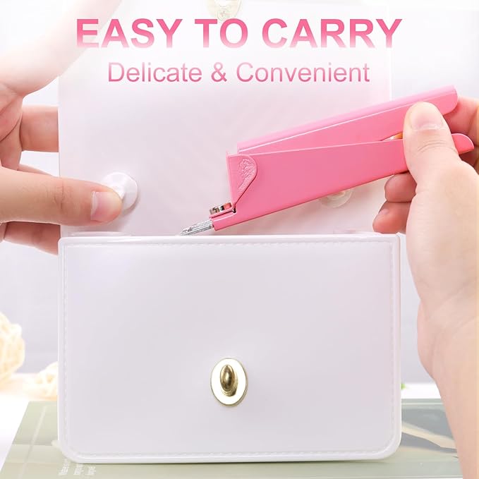 Light Pink Metal Premium Nail Clippers with Magnets Sizers for Acrylic Nails, False Nail Cutters for Nail Tips Fake Nail Trimmer Manicure Pedicure Sharp Clip Nail Tool Supplies For Salon Beauty