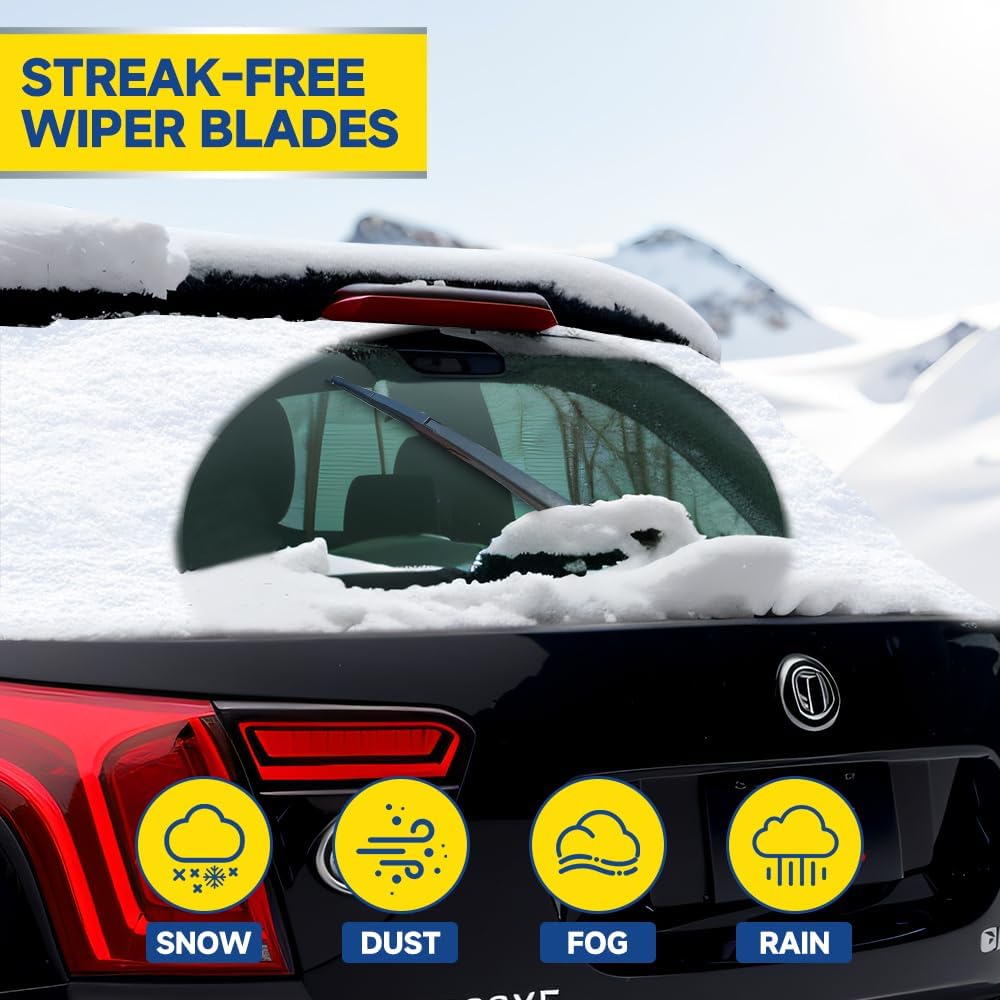 3 Pack Windshield Wiper Blades Compatible with Hyundai Elantra 2012-2016 / Hyundai Elantra GT 2013-2017 Original Factory Quality Front Rear Wipers Blade Set for My Car - 28" 14" 13"